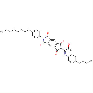 Cyclopent[f]isoindole-1,3,5,7(2H,6H)-tetrone,6-(6-butyl-3-hydroxy-2-quinolinyl)-2-(4-octylphenyl)-