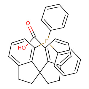 1,1'-Spirobi[1H-indene]-7-carboxylic acid,7'-(diphenylphosphino)-2,2',3',3'-tetrahydro-, (1S)- molecular structure