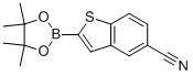 5-Cyano-2-(4,4,5,5-tetramethyl-1,3,2-dioxaborolan-2-yl)-benzo[b]thiophene molecular structure