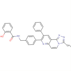 Benzamide,2-hydroxy-N-[[4-(3-methyl-9-phenyl-1,2,4-triazolo[3,4-f][1,6]naphthyridin-8-yl)phenyl]methyl]-