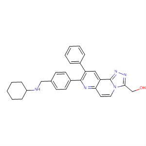 1,2,4-Triazolo[3,4-f][1,6]naphthyridine-3-methanol,8-[4-[(cyclohexylamino)methyl]phenyl]-9-phenyl-