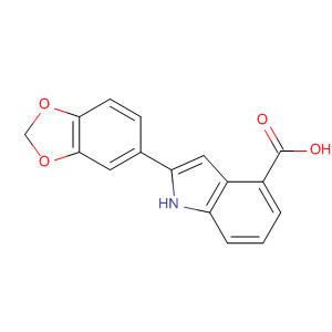 1H-Indole-4-carboxylic acid, 2-(1,3-benzodioxol-5-yl)-