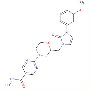 5-Pyrimidinecarboxamide,2-[2-[[2,3-dihydro-3-(3-methoxyphenyl)-2-oxo-1H-imidazol-1-yl]methyl]-4-morpholinyl]-N-hydroxy-