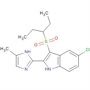 1H-Indole,5-chloro-3-[(1-ethylpropyl)sulfonyl]-2-(5-methyl-1H-imidazol-2-yl)-