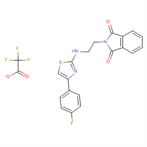 1H-Isoindole-1,3(2H)-dione,2-[2-[[4-(4-fluorophenyl)-2-thiazolyl]amino]ethyl]-, 2,2,2-trifluoroacetate(1:1)