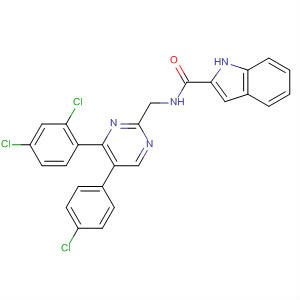 1H-Indole-2-carboxamide,N-[[5-(4-chlorophenyl)-4-(2,4-dichlorophenyl)-2-pyrimidinyl]methyl]-