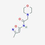 N-(3-METHYLOXAZOL-5-YL)-2-MORPHOLIN-4-YL-ACETAMIDE
