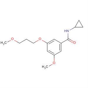 Benzamide, N-cyclopropyl-3-methoxy-5-(3-methoxypropoxy)- molecular structure