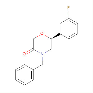3-Morpholinone, 6-(3-fluorophenyl)-4-(phenylmethyl)-, (6S)-