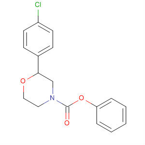 4-Morpholinecarboxylic acid, 2-(4-chlorophenyl)-, phenyl ester, (2S)-