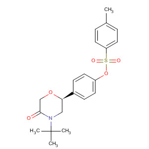 3-Morpholinone,4-(1,1-dimethylethyl)-6-[4-[[(4-methylphenyl)sulfonyl]oxy]phenyl]-, (6S)-