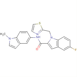 1H-Indole-2-carboxamide,5-fluoro-N-(1-methyl-1H-indol-5-yl)-1-(2-thiazolylmethyl)-