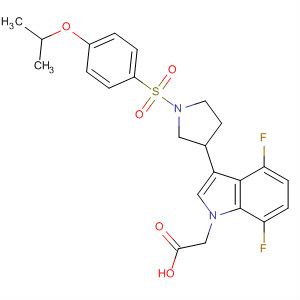 1H-Indole-1-acetic acid,4,7-difluoro-3-[1-[[4-(1-methylethoxy)phenyl]sulfonyl]-3-pyrrolidinyl]-
