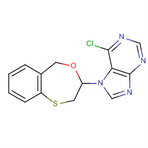 7H-Purine, 6-chloro-7-(2,3-dihydro-5H-4,1-benzoxathiepin-3-yl)-