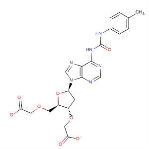 Adenosine, 2'-deoxy-N-[[(4-methylphenyl)amino]carbonyl]-,3',5'-diacetate molecular structure
