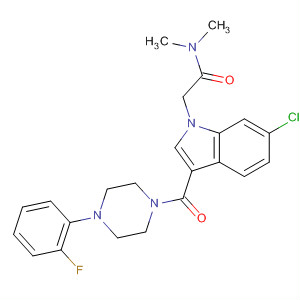 1H-Indole-1-acetamide,6-chloro-3-[[4-(2-fluorophenyl)-1-piperazinyl]carbonyl]-N,N-dimethyl-