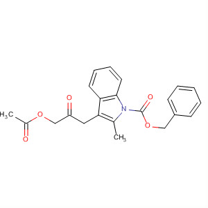 1H-Indole-1-carboxylic acid, 3-[3-(acetyloxy)-2-oxopropyl]-2-methyl-,phenylmethyl ester