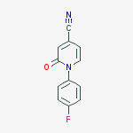 1-(4-Fluorophenyl)-2-oxo-1,2-dihydropyridine-4-carbonitrile molecular structure
