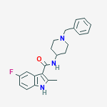 N-(1-BENZYL-PIPERIDIN-4-YL)-5-FLUORO-2-METHYLINDOLE-3-CARBOXAMIDE